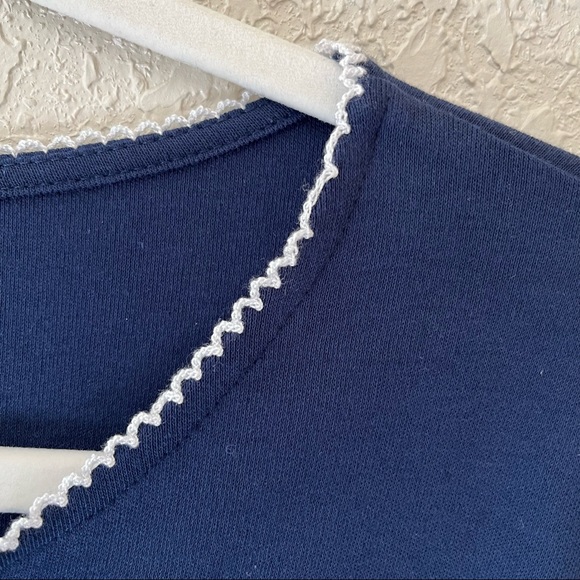 Alfred Dunner women’s Island hopping 2020 short sleeve shirt, medium, navy blue - Picture 6 of 8